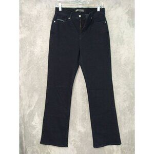 Levis 512 Jeans Women 8 Black Denim Perfectly Slimming Bootcut Dark Wash Stretch